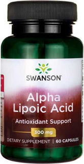 ALA Alpha-Liponic Acid Alpha-Liponic Acid 300 mg 60 Viên Nang SWANSON